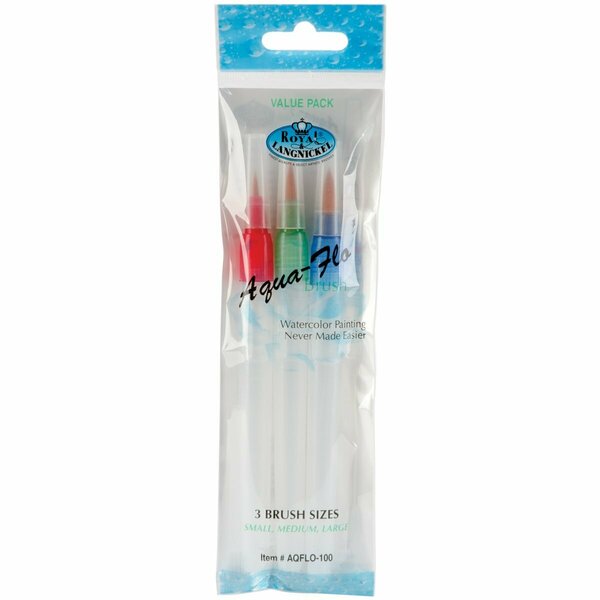 Royal Brush AQUA FLO SET, 3PK AQFLO100